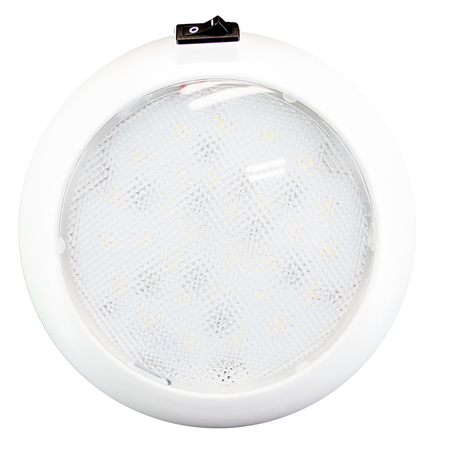 INNOVATIVE LIGHTING 5.5" Round Dome Light - White/Red Led 064-5140-7